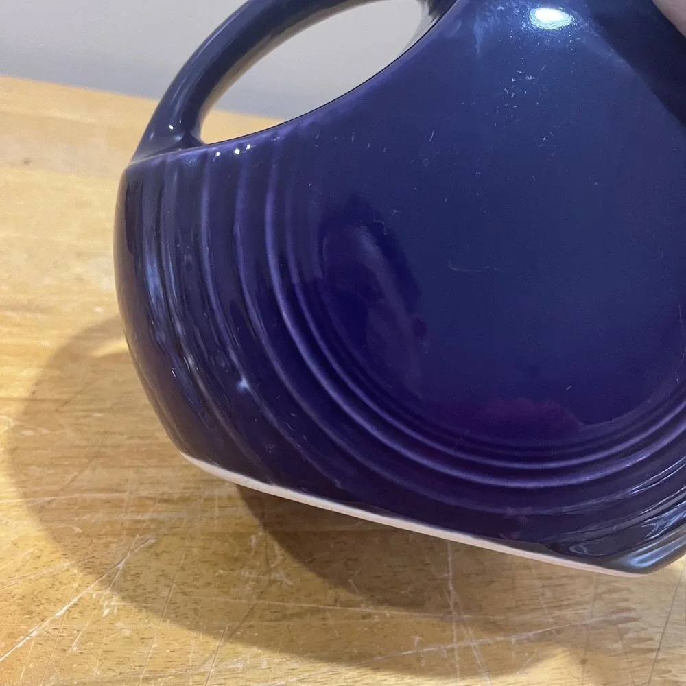 Fiesta Large Disk Pitcher Plum‎ Purple Ceramic Art Deco Water Jug 2nd